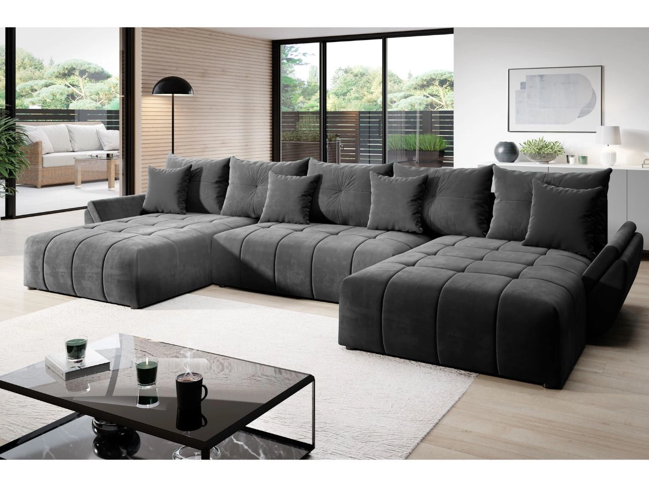 SOFA deals MIT SCHLAFFUNKTION BETTKASTEN SOFA MIT STAURAUM NEU