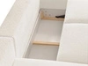 Ecksofa L-Form mit Schlaffunktion und Bettkasten Avelin Rechts Creme