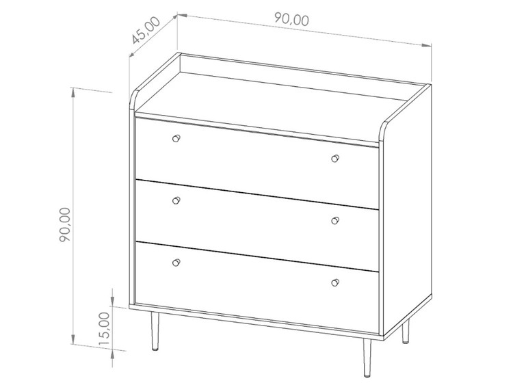 Wohnzimmerset Vasa Braun