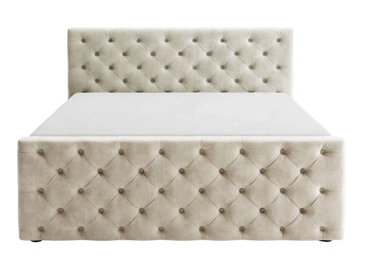 Boxspringbett mit Bettkasten 180x200 Montego Creme