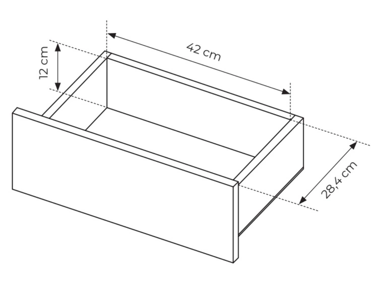 Kommode mit Türen und Schubladen 150 Loara Eich Evoke, Schwarz