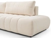 Ecksofa mit Schlaffunktion und Bettkasten Links Adoro Hellbeige