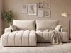 Ecksofa L-Form Links mit Schlaffunktion und Bettkasten Caleo Beige