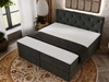 Boxspringbett mit Bettkasten 180x200 Napoli Dunkelgrau
