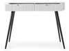 Schminktisch Viva Weiß auf Schwarzen Beinen 