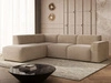 Ecksofa L-Form Links Eluno Beige