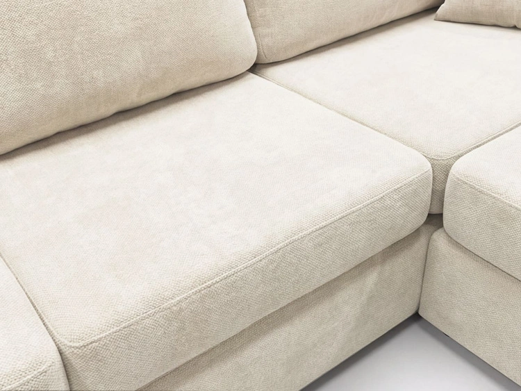 Ecksofa L-Form fürs Wohnzimmer Nesto Rechts Creme