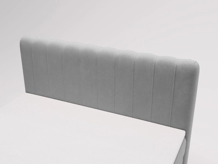 Boxspringbett mit Bettkasten 120x200 Osteno Grau