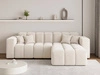 Ecksofa L-Form Rechts Moderne Ecksofa Loopo Creme