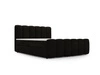 Boxspringbett mit Bettkasten 200x200 Cloud Schwarz