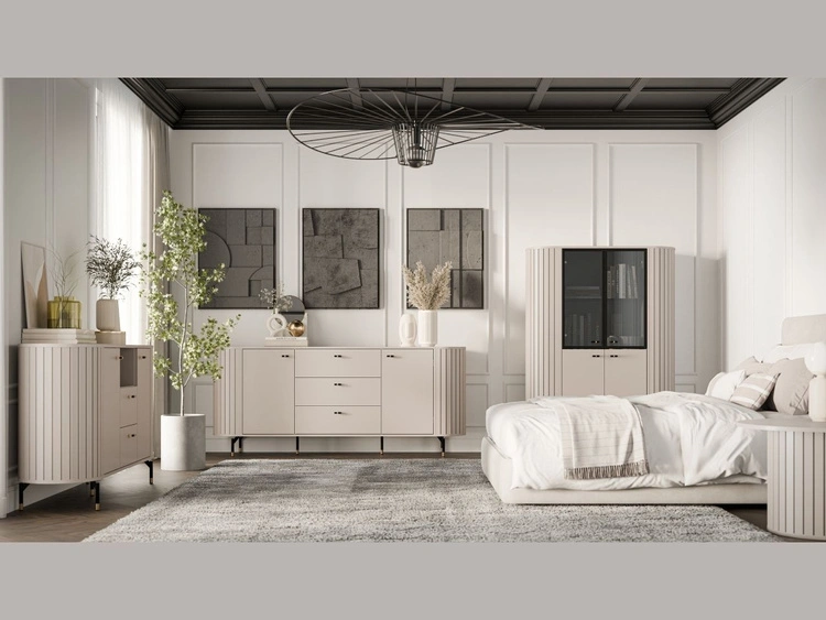 Möbelset für Schlafzimmer Soria Kaschmir