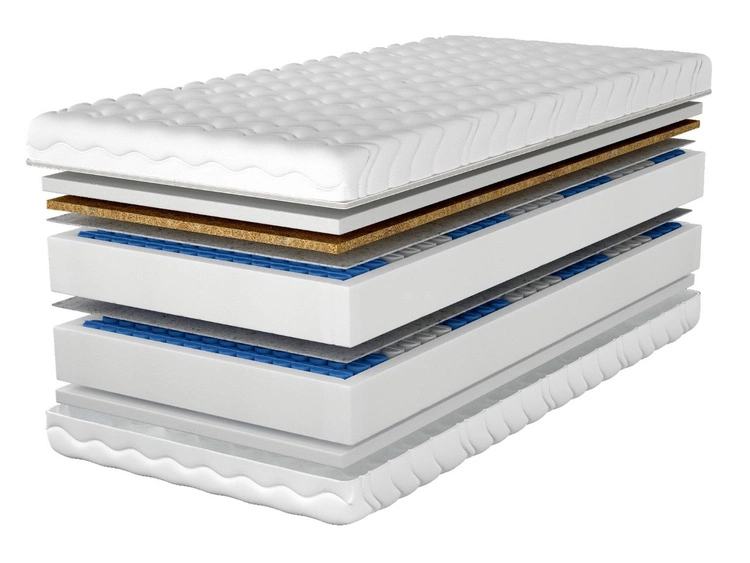 Taschenfederkernmatratze mit Kokosmatte und Polyurethanschaum Cevani 100x200