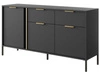 Kommode mit Türen und Schubladen Drino Anthrazit