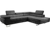 Ecksofa L-Form Rechts mit Schlaffunktion und Bettkasten Solam L Dunkelgrau