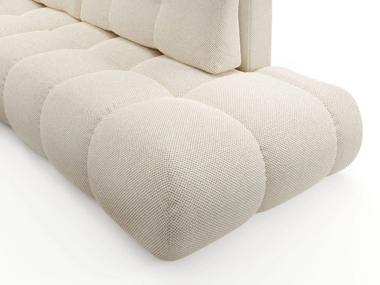Ecksofa L-Form Links mit Schlaffunktion und Bettkasten Sile L Dunkelbeige