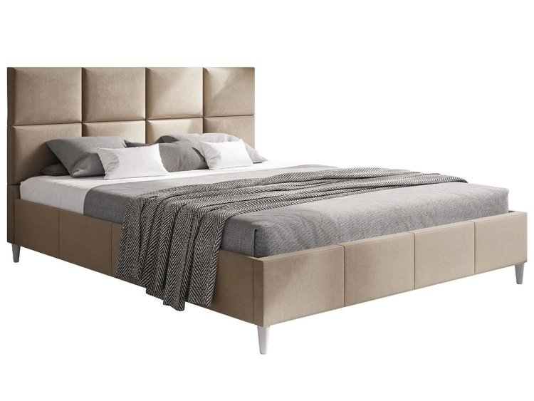Polsterbett mit Lattenrost 160x200 Luxe Beige