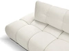 Ecksofa L-Form Rechts mit Schlaffunktion und Bettkasten Sile L Creme