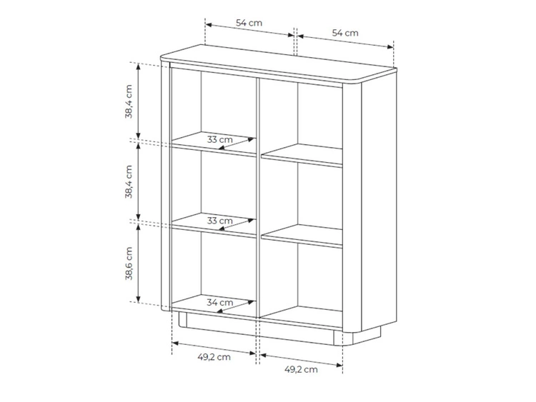 Wohnzimmer-Set Fascino Eiche Cremona, Schwarz
