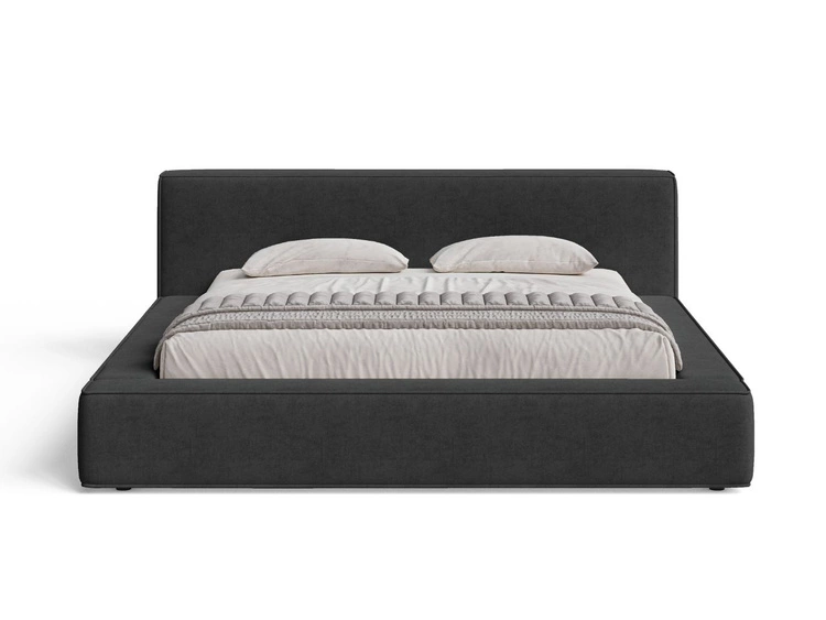 Polsterbett mit Bettkasten und Lattenrost 160x200 Mali Schwarz