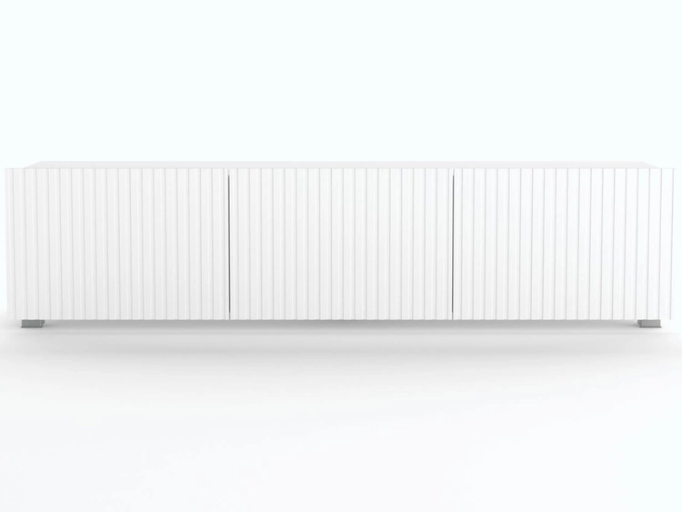 TV-Lowboard mit Türen 150 cm Kioto Weiß matt