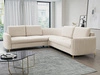 Ecksofa L-Form Rechts mit Schlaffunktion und Bettkasten Limon Beige