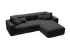 Ecksofa L-Form Rechts Moderne Ecksofa Leni Schwarz