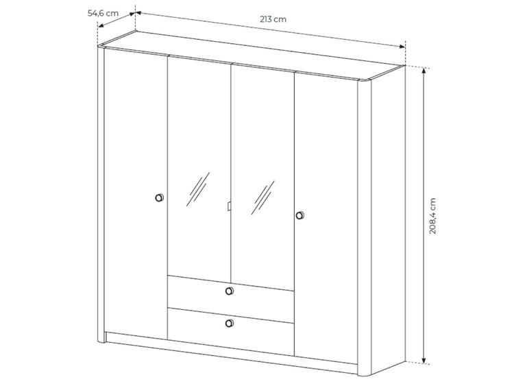 Schlafzimmer-Set Bilancio Eiche Barista
