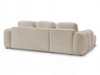 Ecksofa L-Form mit Schlaffunktion und Bettkasten Avelin Links Beige