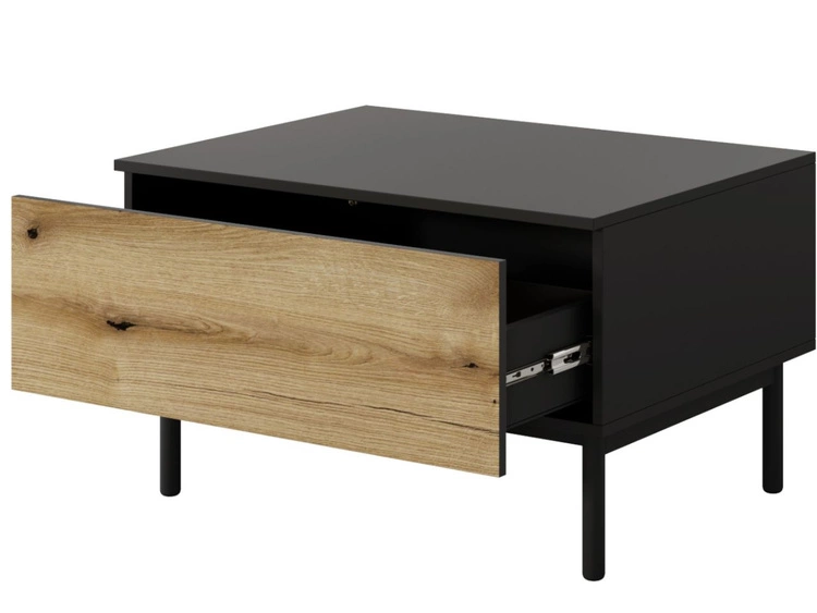 Couchtisch mit Stauraum Loara Eich Evoke, Schwarz