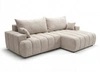 Ecksofa L-Form Rechts mit Schlaffunktion und Bettkasten Caleo Beige