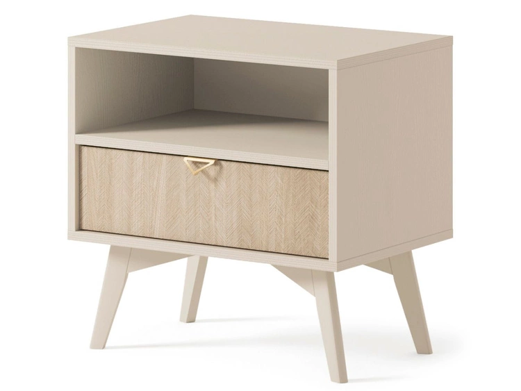 Nachttisch mit Schublade Modena Beige