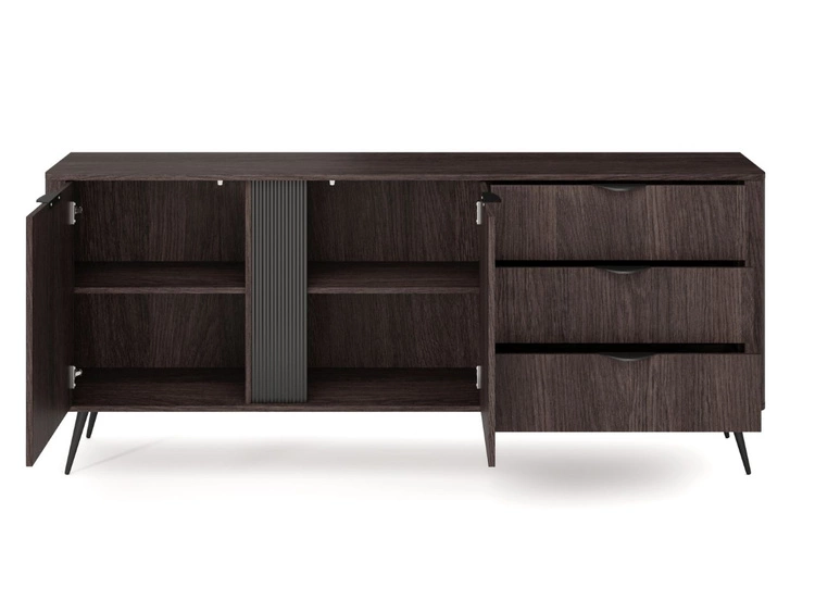 Hochkommode mit Türen und Schubladen Magico Eiche Dunin