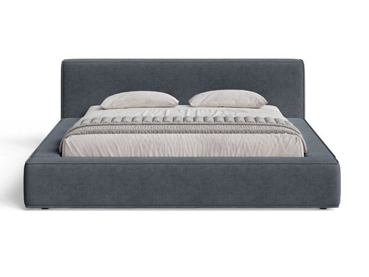 Polsterbett mit Bettkasten und Lattenrost 180x200 Mali Dunkelgrau