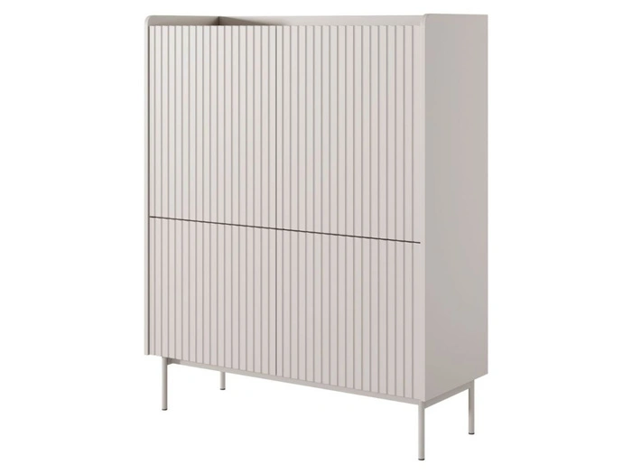 Türkommode Abios Beige, Scandi Eiche
