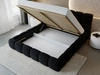 Polsterbett mit Bettkasten und Lattenrost 160x200 Modo Schwarz