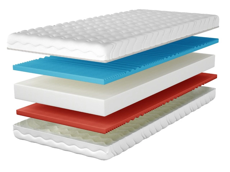 Schaumstoffmatratze mit profiliertem Schaum Nube 200x200