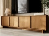 Dreitüriges TV-Lowboard 195 cm für Wohnzimmer Azumi Karamell Eiche