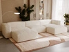 Wohnlandschaft Universell Moderne Cord Ecksofa Landi Beige