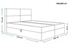 Boxspringbett mit Bettkasten 160x200 Hera Dunkelblau