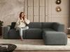 Ecksofa L-Form Rechts Eluno Grau