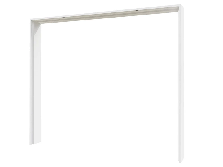 Schwebetürenschrank Zweitüriger mit Aufsatz 254 cm Noaé Weiß Hochglanz