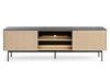 Zweittüriges TV-Lowboard für Wohnzimmer Auroé Eiche Vicenza