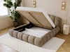 Polsterbett mit Stauraum und Lattenrost 120x200 Cloud Soft Braun