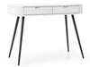 Schminktisch Viva Weiß auf Schwarzen Beinen 