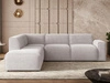Ecksofa L-Form Links Eluno Grau