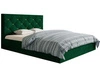 Polsterbett mit Bettkasten und Lattenrost 160x200 Salento Grün  