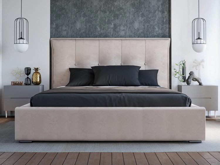 Polsterbett mit Bettkasten und Lattenrost 120x200 Valencia Beige