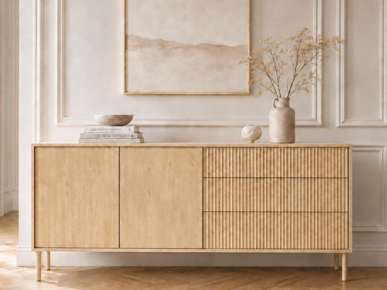 Kommode mit Türen und Schubladen 187 Gradimento Eiche Cremona