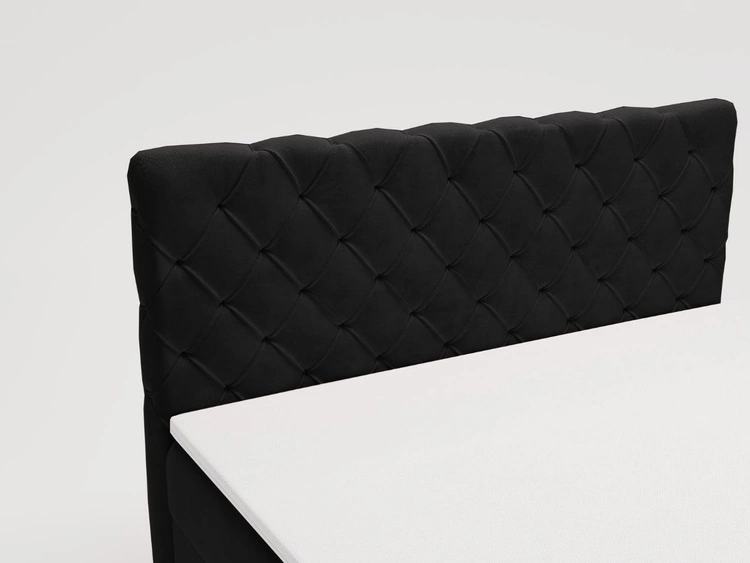 Boxspringbett mit Bettkasten 160x200 Lunaris Schwarz