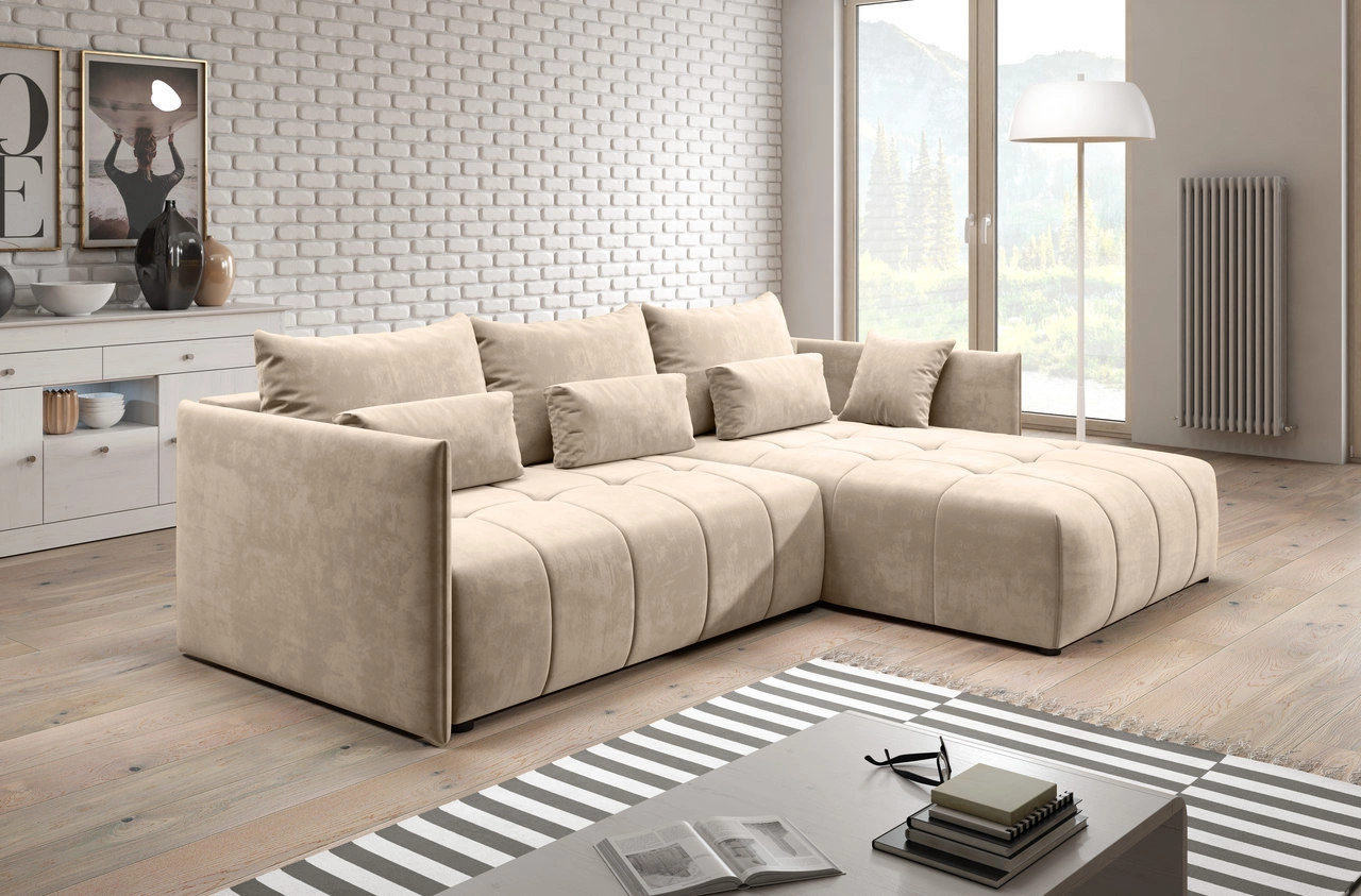 Moderne Ecksofa Ardi - Creme